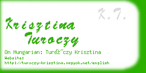 krisztina turoczy business card